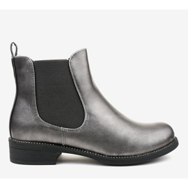 Szürke lapos bokacsizma 7513-PA 2