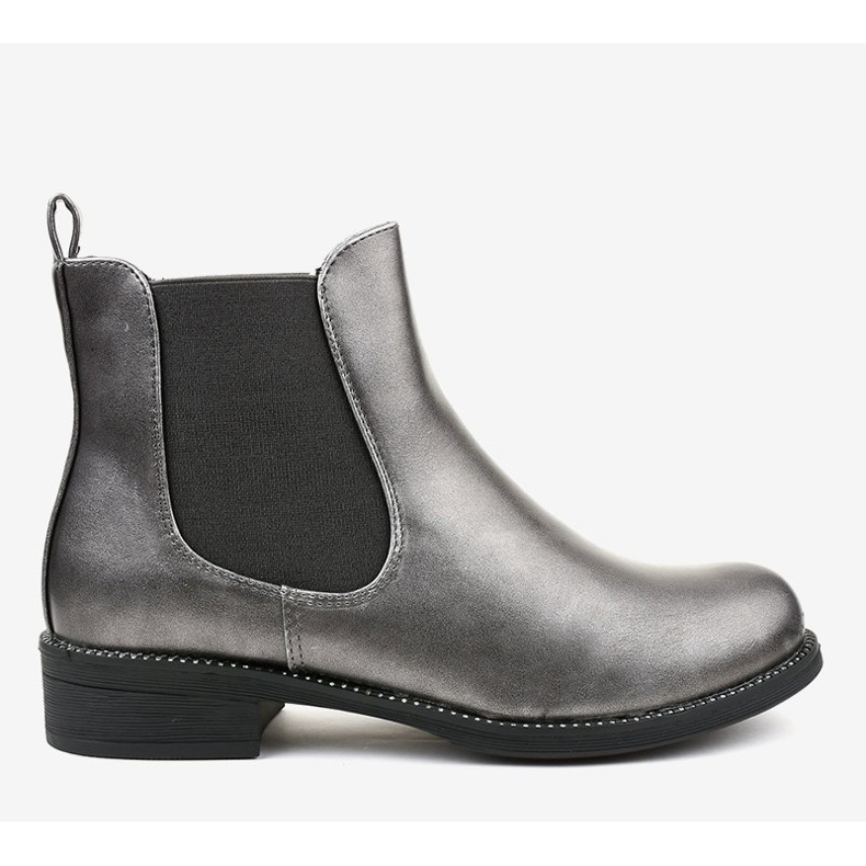 Szürke lapos bokacsizma 7513-PA 2