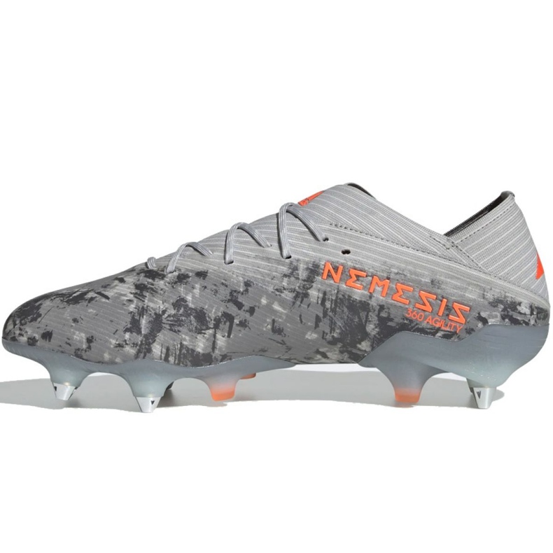 Adidas Nemeziz 19.1 Sg M EF8393 futballcipő szürke szürke 2