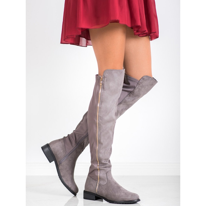 Seastar Szürke csizma cipzárral 1