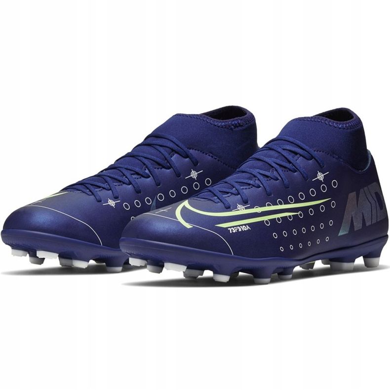Nike Mercurial Superfly 7 Club Mds FG / MG M BQ5463 401 futballcipő sötétkék kék 1