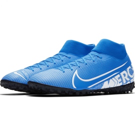 Nike Mercurial Superfly 7 Academy M Tf AT7978 414 futballcipő sokszínű kék 2