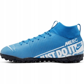 Nike Mercurial Superfly 7 Academy Tf Jr AT8143 414 futballcipő sokszínű kék 1