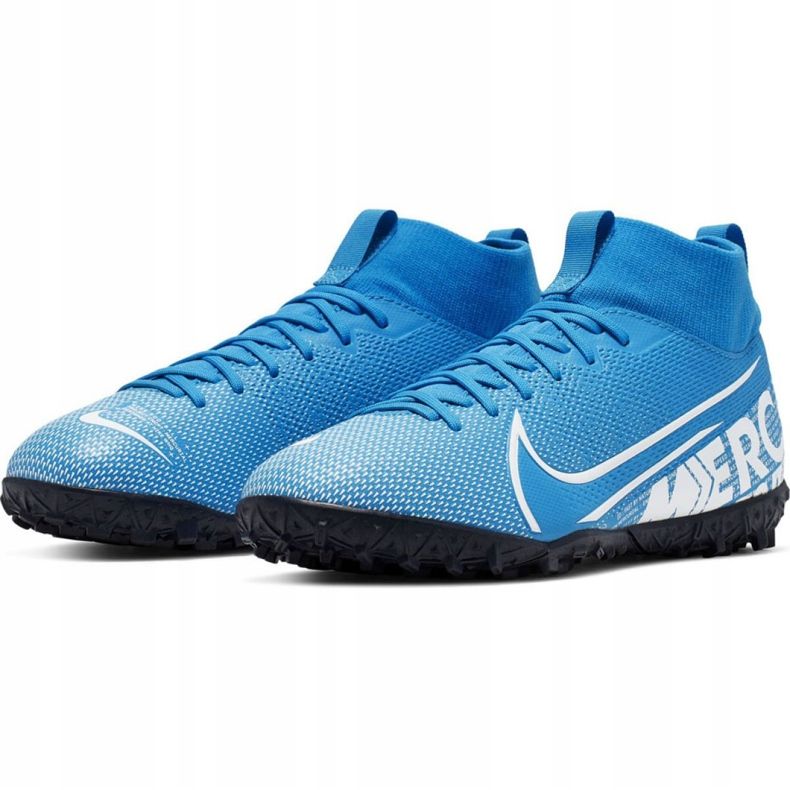 Nike Mercurial Superfly 7 Academy Tf Jr AT8143 414 futballcipő sokszínű kék 2