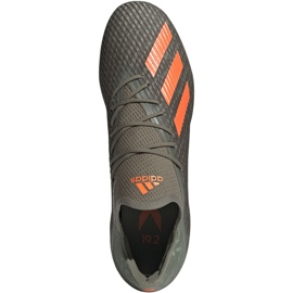Adidas X 19.2 Fg M EF8364 futballcipő zöld szürke 1
