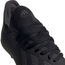 Az adidas X 19.3 Fg Jr F35364 futballcipő fekete fekete 2