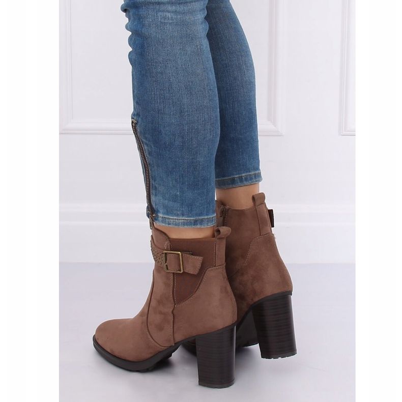 Barna magas sarkú csizma 6139 Khaki 1