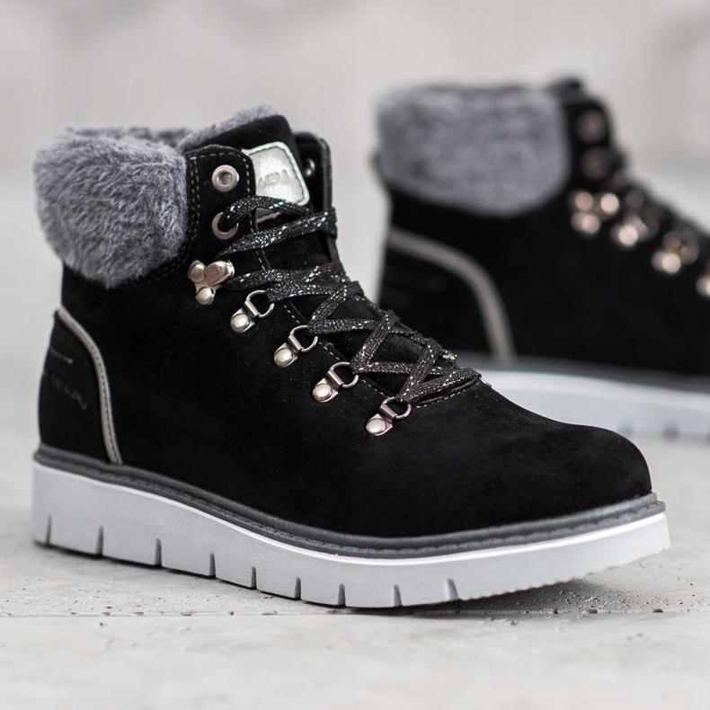 McKey Suede Trappers fekete 1 McKey Suede Trappers fekete 1