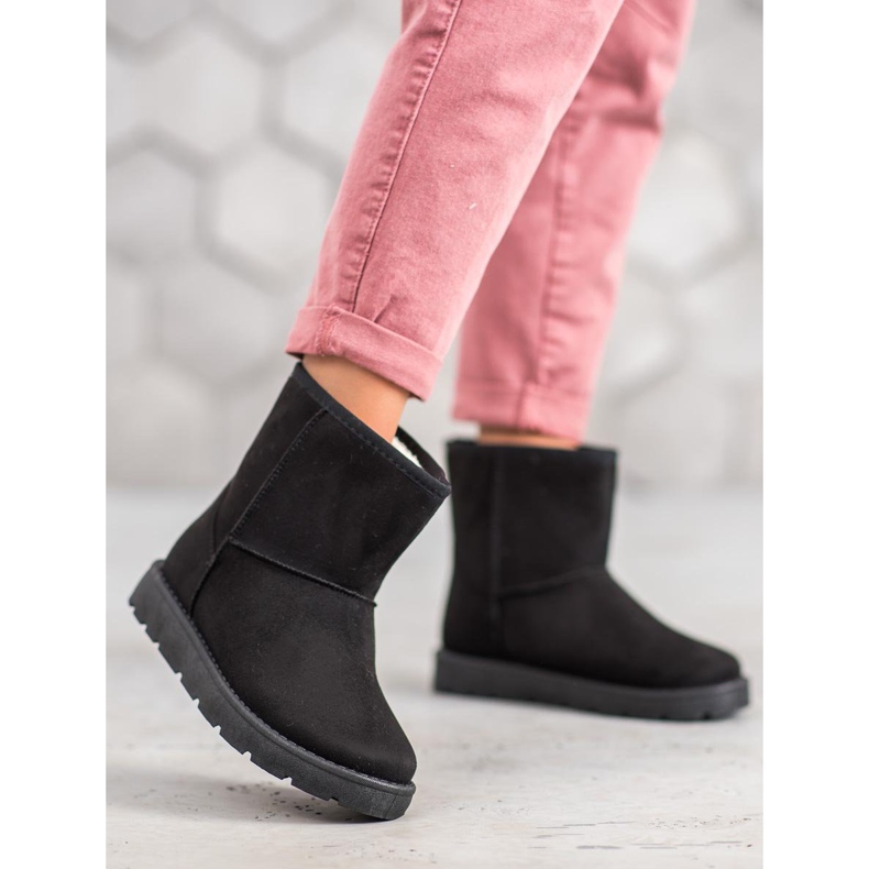 SHELOVET Fekete Mukluki szőrmével 1