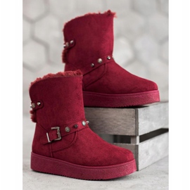 SHELOVET Mukluki repülőgépekkel piros 2