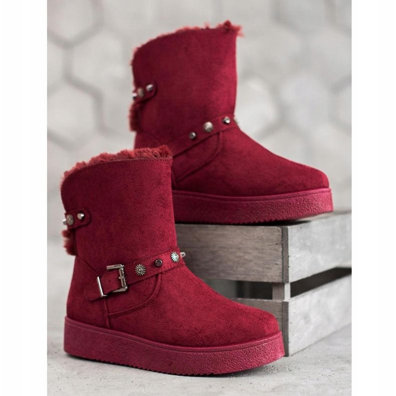 SHELOVET Mukluki repülőgépekkel piros 2