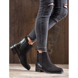 Erynn Fekete Jodhpur csizma Snake Print 1