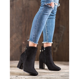 SHELOVET Cipő cirkóniával fekete 1