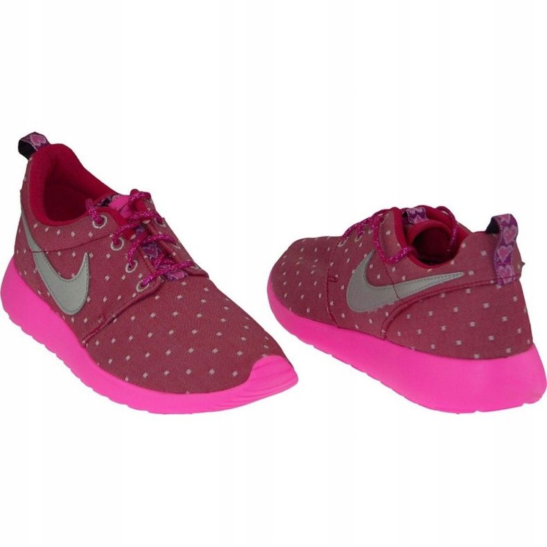 Nike Rosherun Print Gs W 677784-606 cipő rózsaszín 1