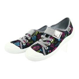 Befado gyermekcipő 251Y137 fekete kék rózsaszín szürke sárga 3