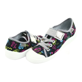 Befado gyermekcipő 251Y137 fekete kék rózsaszín szürke sárga 4