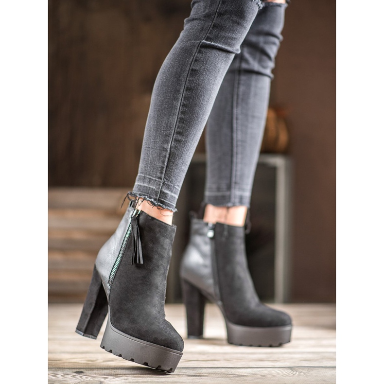 Weide Meleg csizma az emelvényen fekete 1