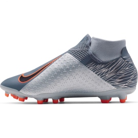 Nike Phantom Vsn Academy Df FG / MG M AO3258 408 futballcipő sokszínű szürke 1