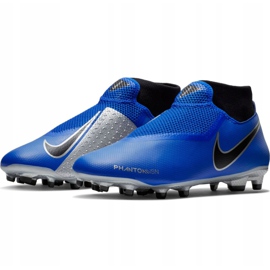 Nike Phantom Vsn Academy Df FG / MG M AO3258 400 futballcipő sokszínű kék 2