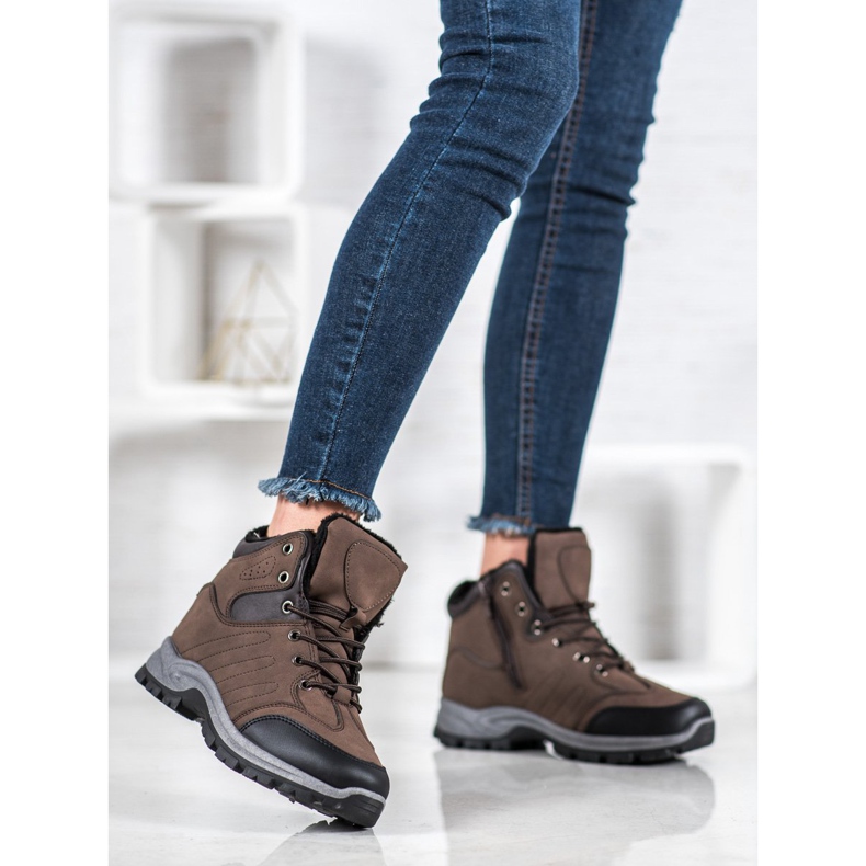 SHELOVET Szigetelt sportcsapdák barna fekete 1