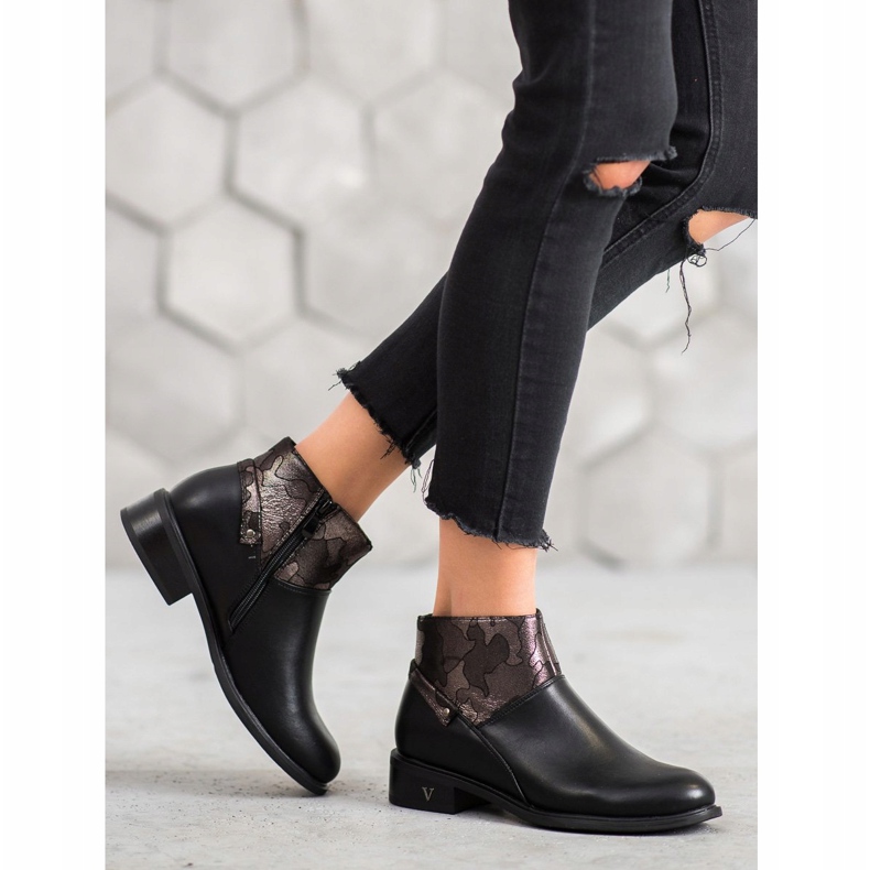 VINCEZA csizma fekete sokszínű 1