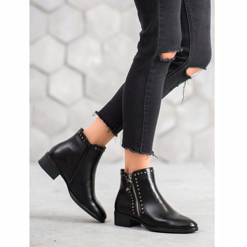 W. Potocki Rock Csizma Eco Bőrrel fekete 1 W. Potocki Rock Csizma Eco Bőrrel fekete 1