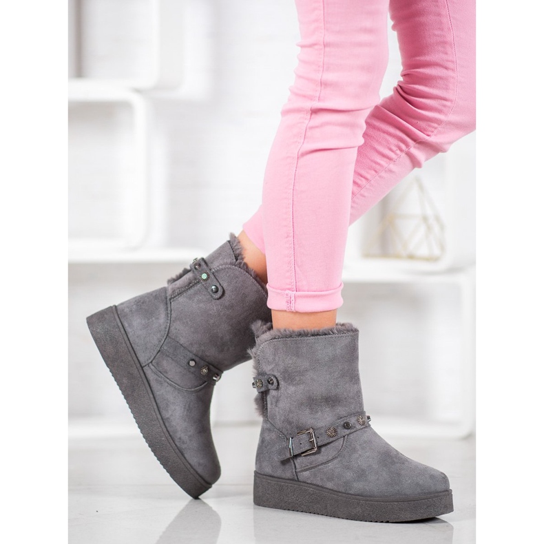 SHELOVET Mukluki repülőgépekkel szürke 2