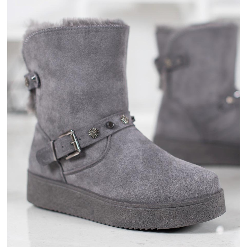 SHELOVET Mukluki repülőgépekkel szürke 1