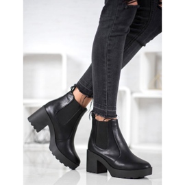 Weide Divatos Chelsea csizma fekete 1