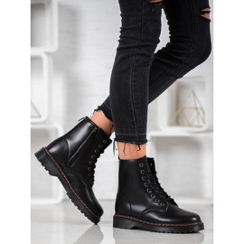 SHELOVET Fekete dolgozók öko bőrrel 1