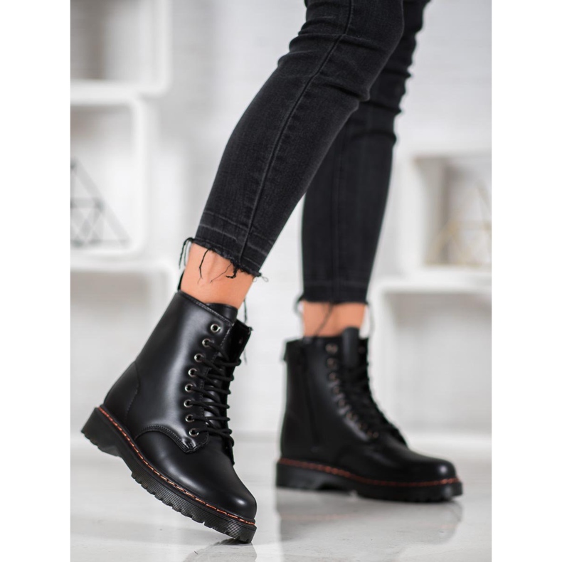 SHELOVET Fekete dolgozók öko bőrrel 2