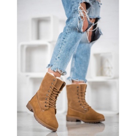 SHELOVET Tevefogók szőrmével barna 1