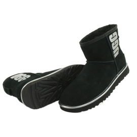 Ugg Classic Mini Ugg Rubber Logo W 1110087-BMT Cipő fekete szürke 4