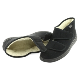 Dr.Orto Befado meleg férfi papucs tépőzárral, pu 986M011, fekete 4