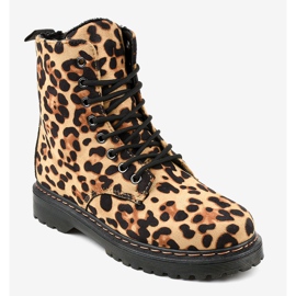 Párduc szigetelésű csizma DJH01-18 barna 1