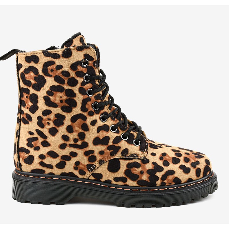 Párduc szigetelésű csizma DJH01-18 barna 2