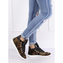 Bársony cipők K1834206 Camuflaje sokszínű zöld 1