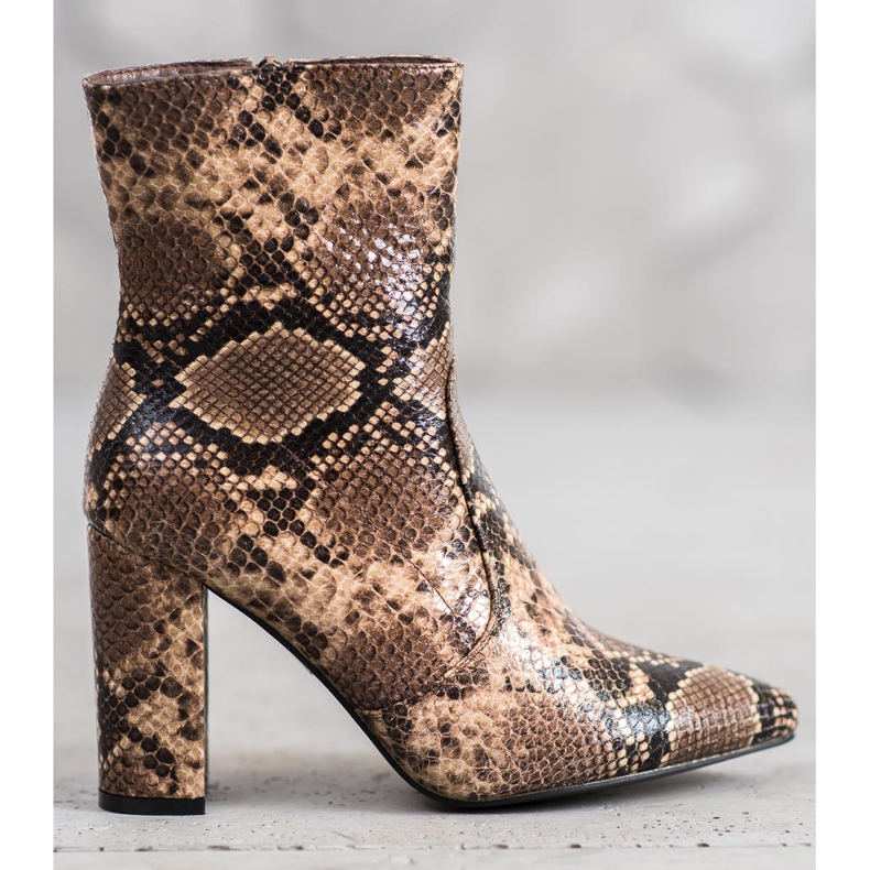 Seastar Snake Print Boot barna sokszínű 1