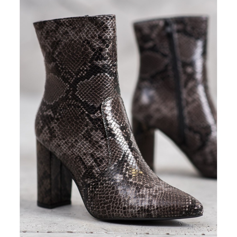 Seastar Snake Print Boot barna sokszínű 1