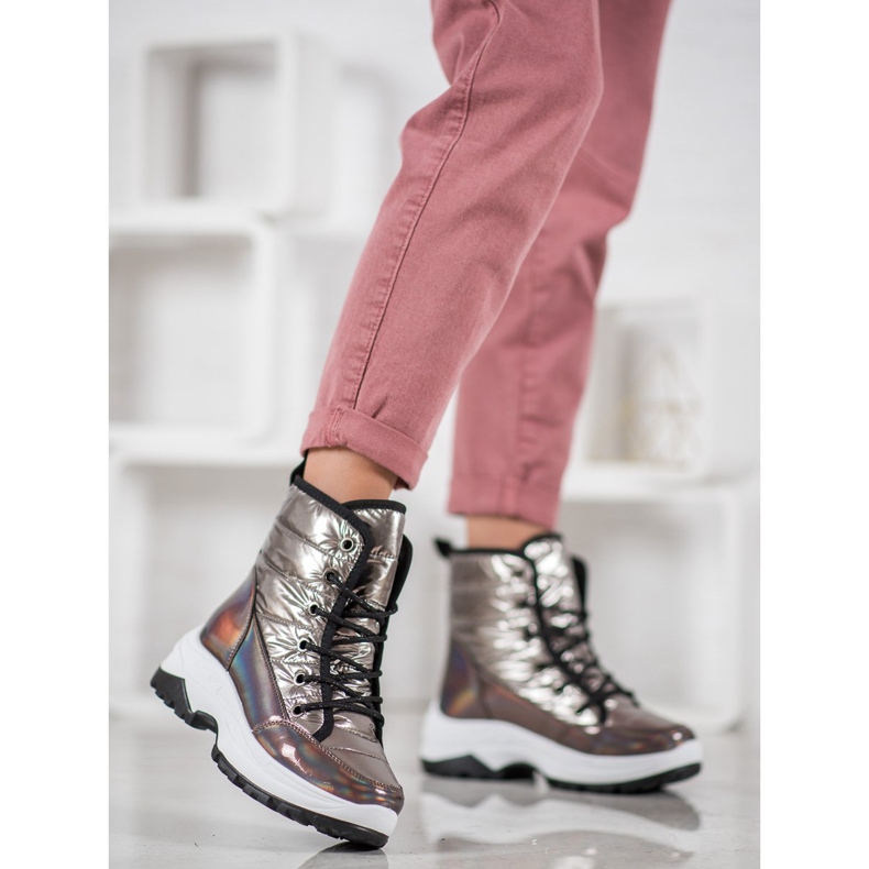 SHELOVET Sportos hócsizma sárga 1