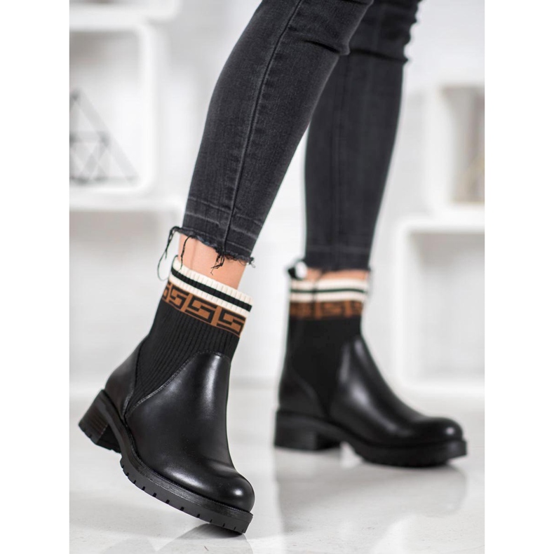 Gogo Ökobőr csúszós csizma fekete 2