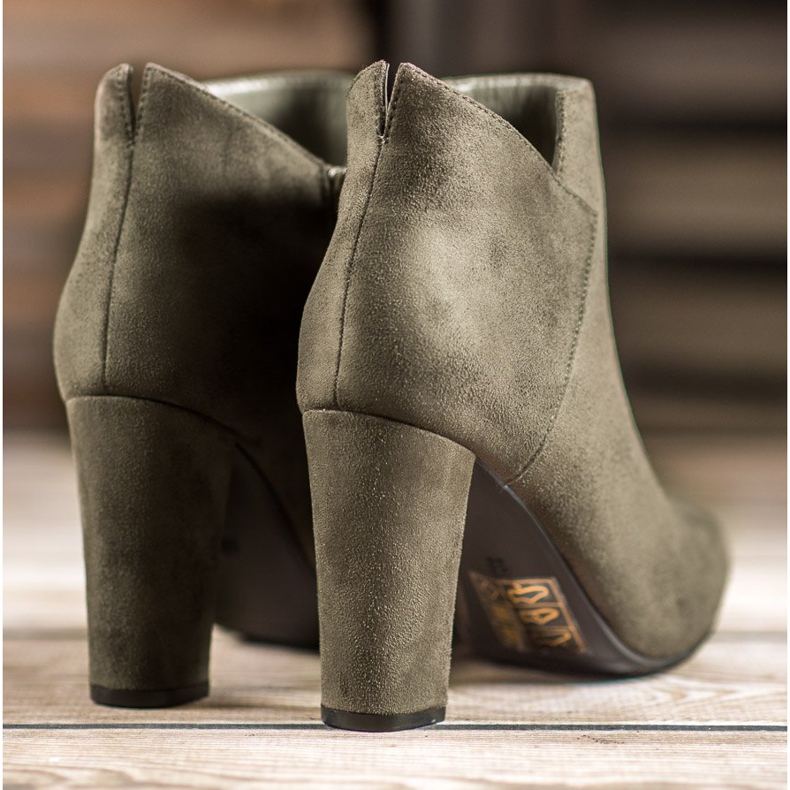 Szexi VINCEZA velúr csizma zöld 1