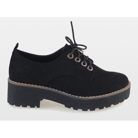 Fekete magas sarkú cipő LL183 2