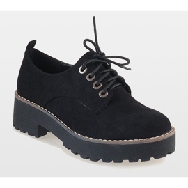 Fekete magas sarkú cipő LL183 1