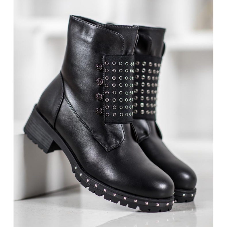 J. Star Divatos dolgozók strasszokkal fekete 2