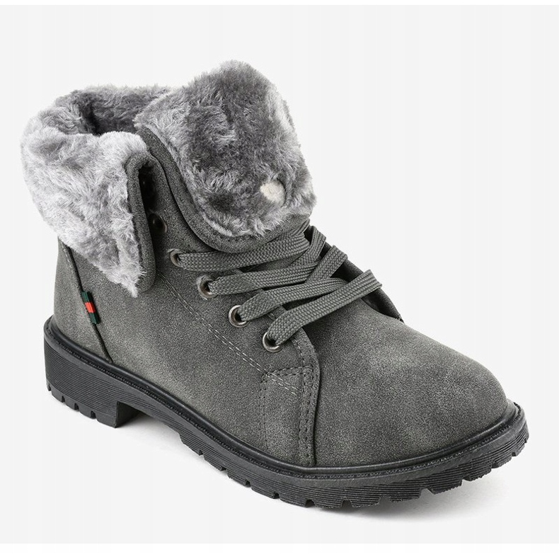 Szürke női szigetelt csizma TL54-3 1 Szürke női szigetelt csizma TL54-3 1