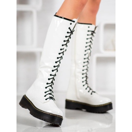 Seastar Fűzős csizma öko bőrrel fehér 1 Seastar Fűzős csizma öko bőrrel fehér 1