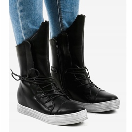 Fekete cipők, szigetelt csizma HX5187-3 1