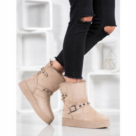 SHELOVET Mukluki repülőgépekkel barna 2