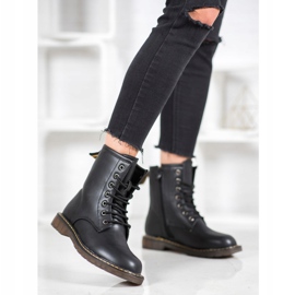 SHELOVET Divatos csapdázók Eco bőrrel fekete 1